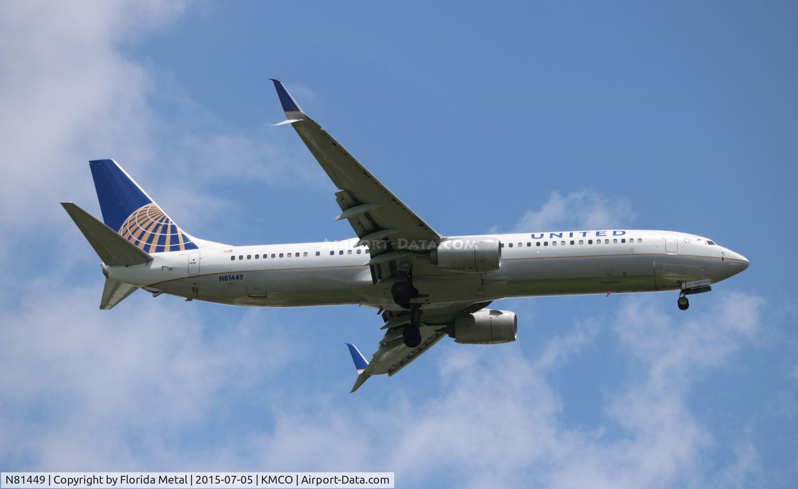 N81449, 2009 Boeing 737-924/ER C/N 31651, MCO Spotting 2015