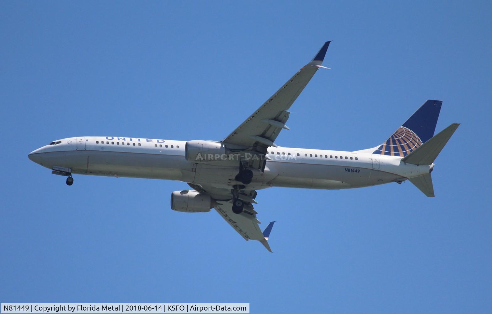 N81449, 2009 Boeing 737-924/ER C/N 31651, SFO spotting 2018