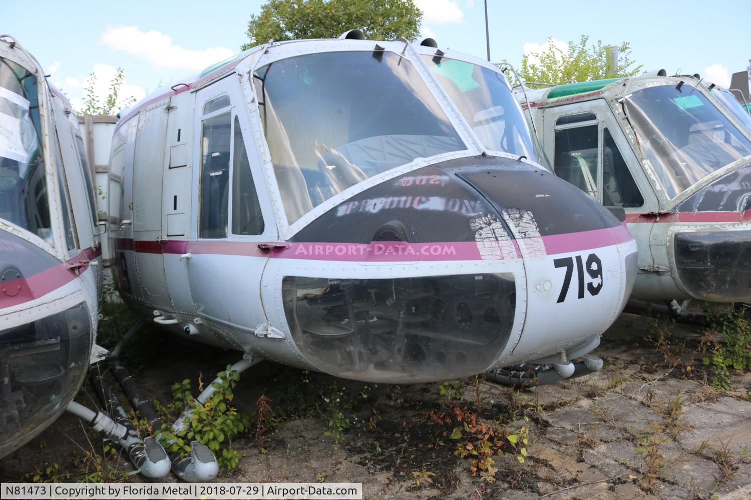 N81473, 1972 Bell UH-1H Iroquois C/N 13177, Russell Museum 2018