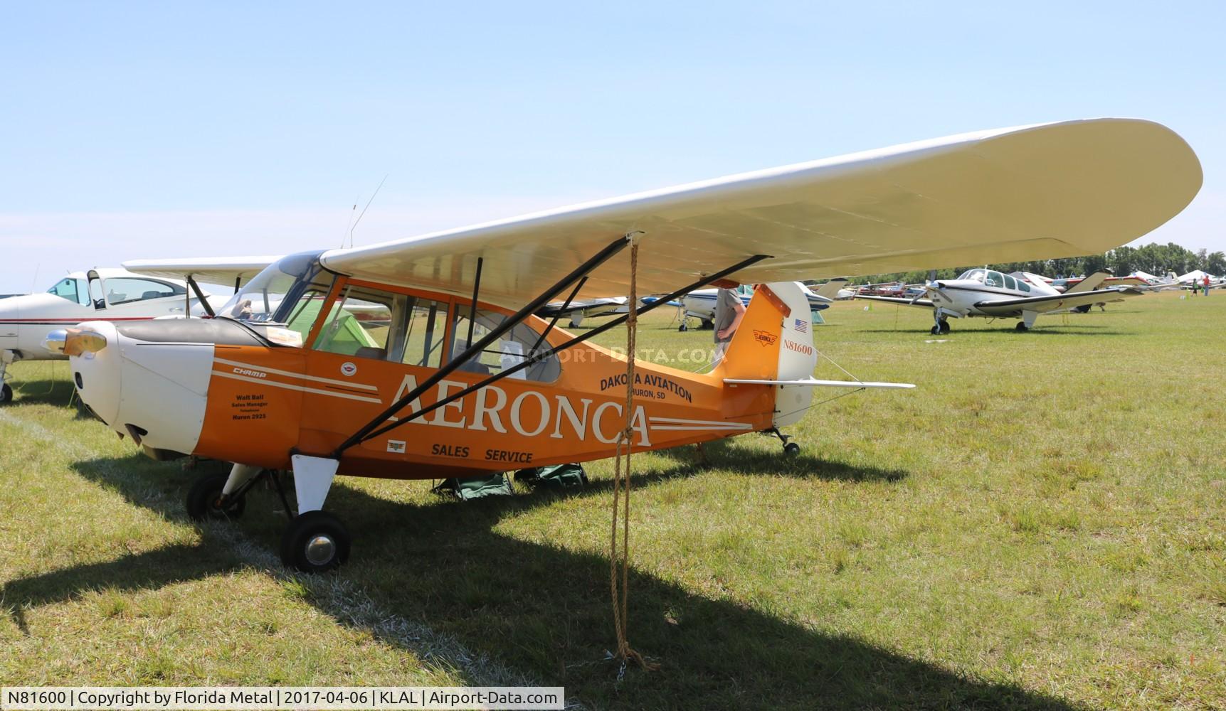 N81600, 1945 Aeronca 7AC Champion C/N 7AC-219, SNF LAL 2017