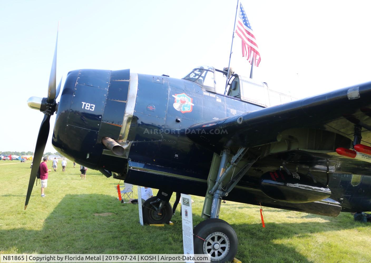 N81865, 1945 Grumman TBM-3E Avenger C/N 5632, EAA OSH 2019