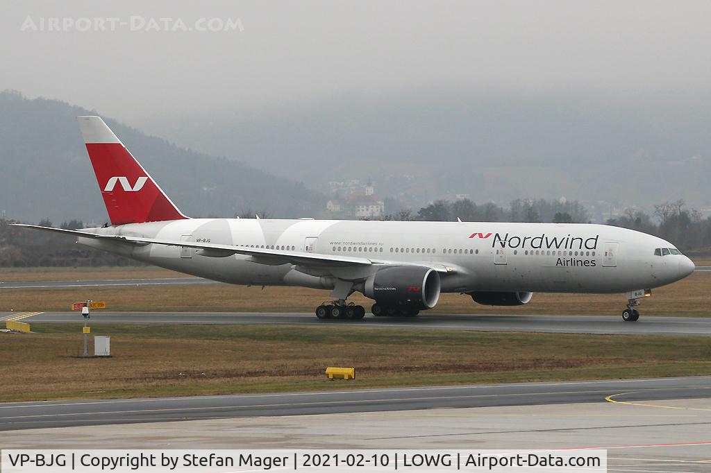 VP-BJG, 2006 Boeing 777-2Q8/ER C/N 32718, Nordwind Airlines B777-200ER @GRZ