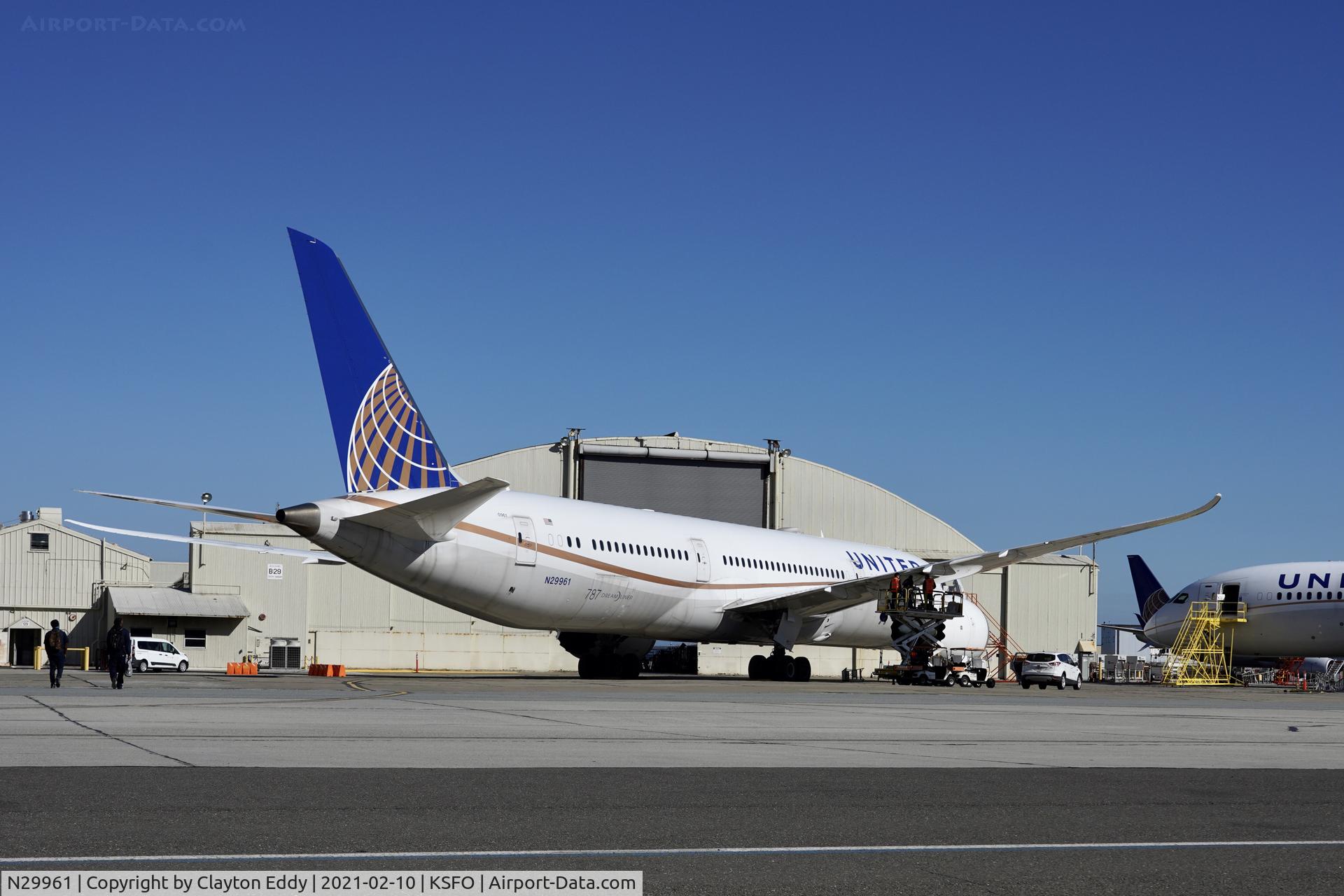 N29961, 2015 Boeing 787-9 Dreamliner Dreamliner C/N 37811, SFO 2021.