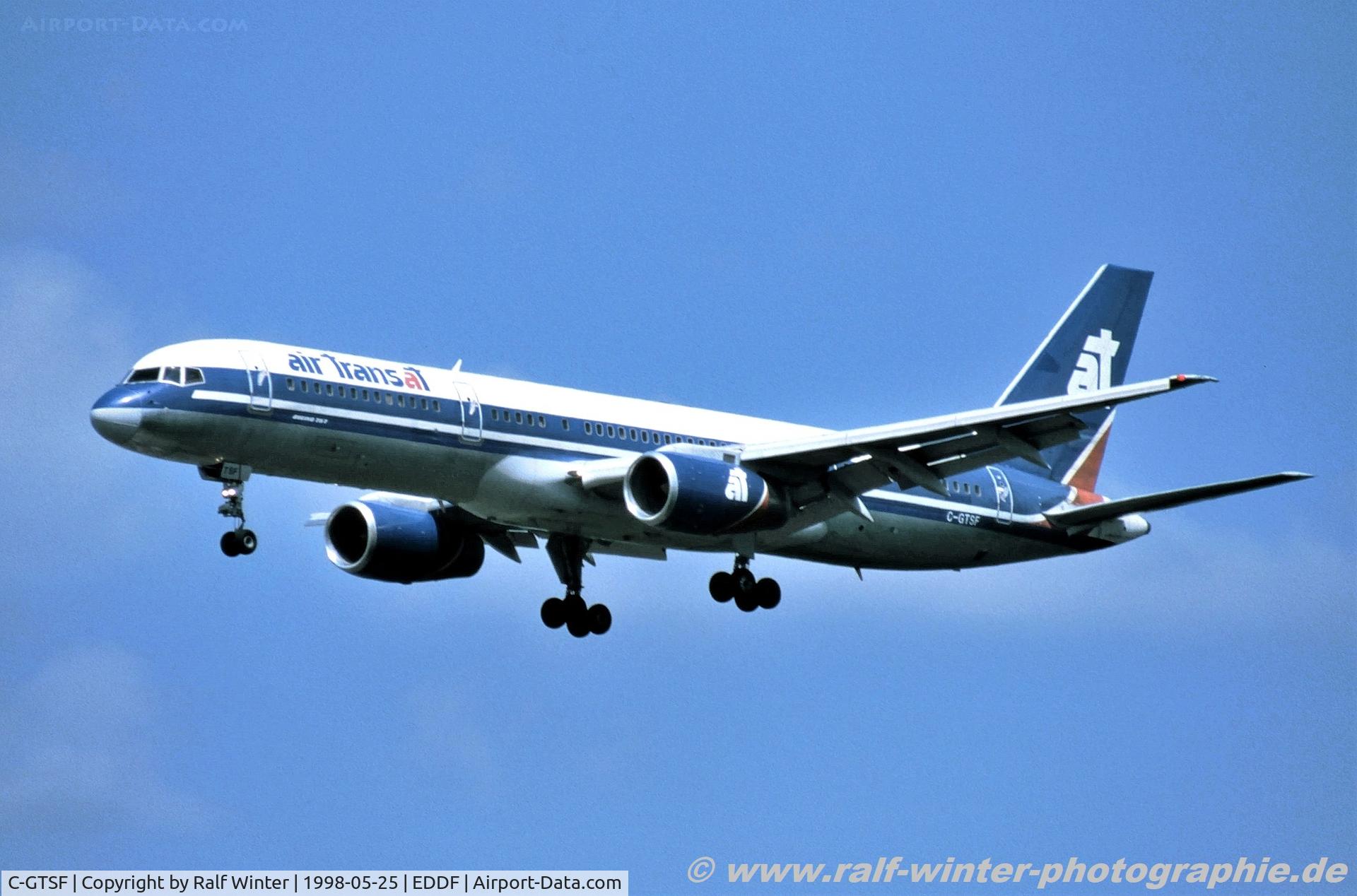 C-GTSF, 1992 Boeing 757-23A C/N 25491, Boeing 757-23A - TS TSC Air Transat - 25491 - C-GTSF - 25.05.1998 - FRA