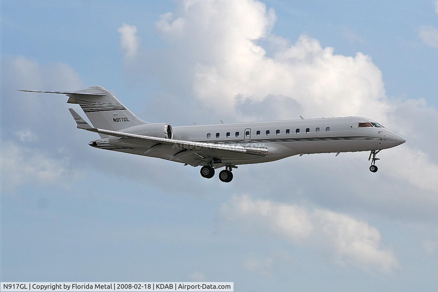 N917GL, 2002 Bombardier BD-700-1A10 Global Express C/N 9117, DAB Spotting 2008