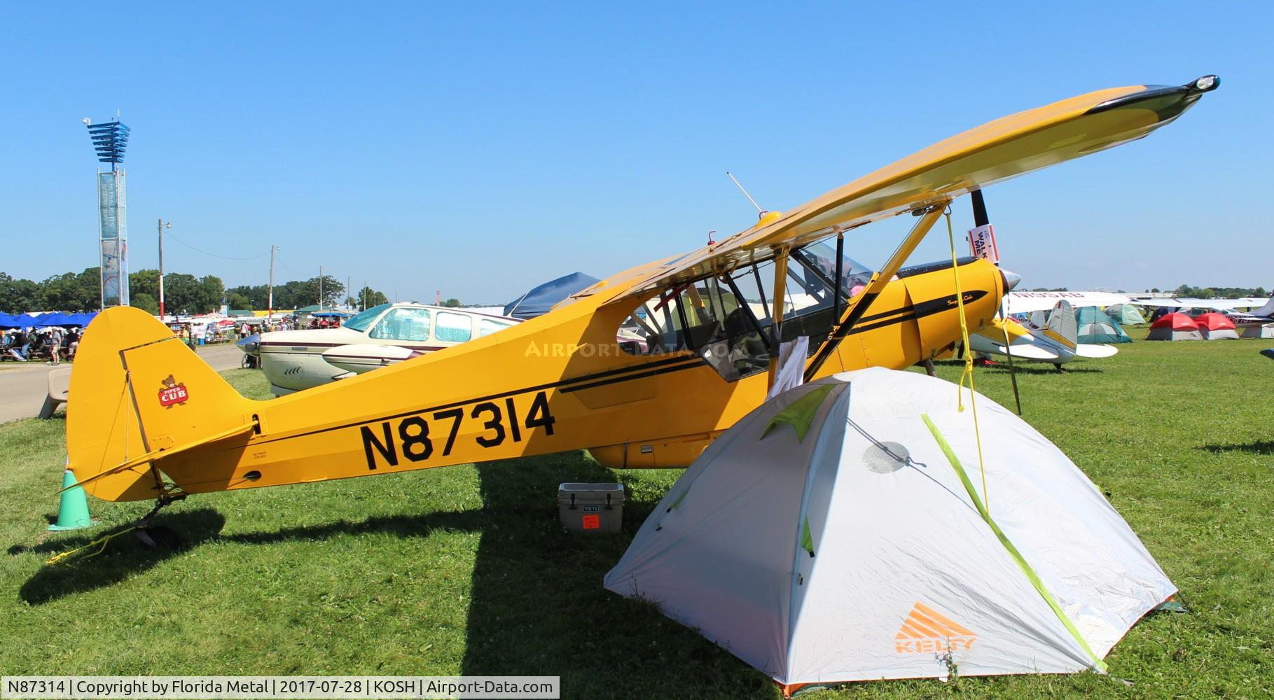 N87314, 1960 Piper PA-18A Super Cub C/N 18-7314, EAA OSH 2017