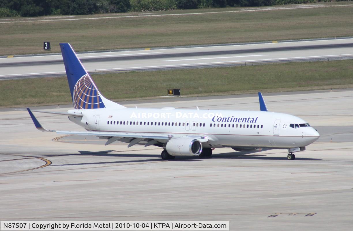 N87507, 2008 Boeing 737-824 C/N 31637, TPA spotting 2010