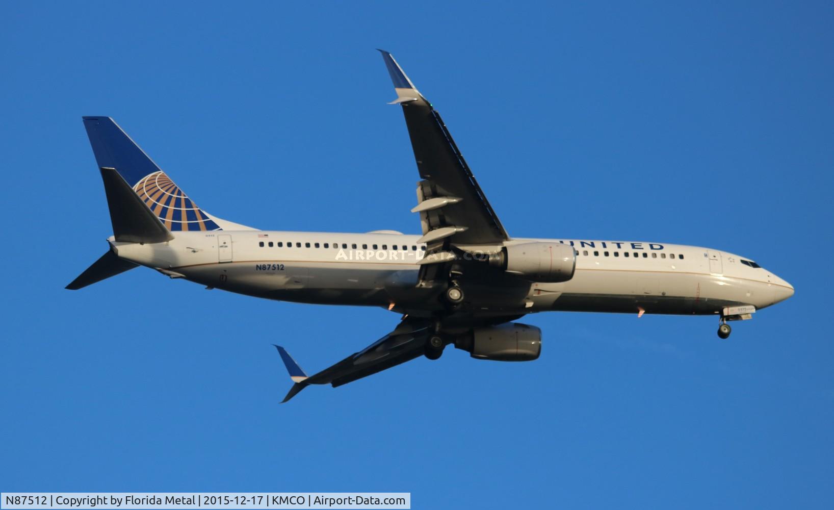 N87512, 2008 Boeing 737-824 C/N 33458, MCO spotting 2015