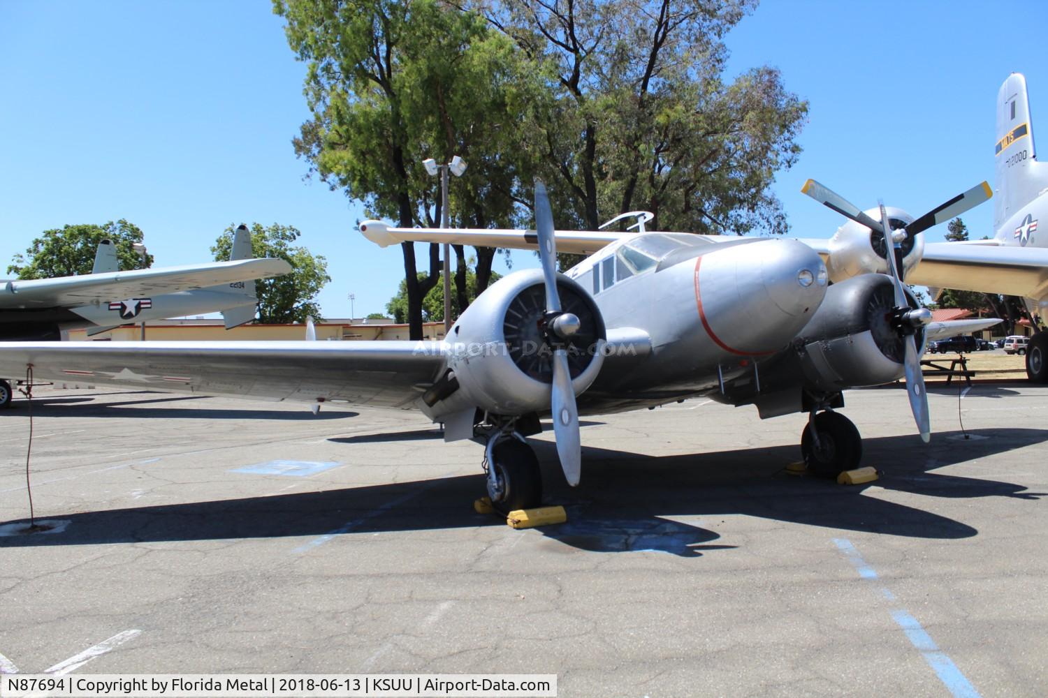 N87694, 1952 Beech C-45H Expeditor C/N AF-795, Travis AFB 2018