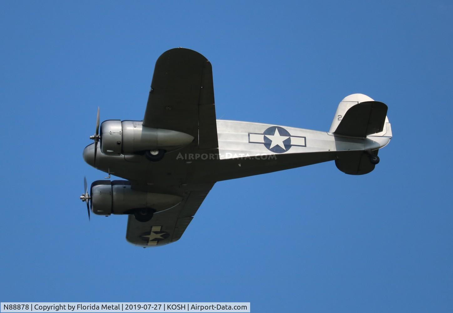 N88878, 1943 Cessna UC-78C (T-50) Bobcat C/N 4121, EAA OSH 2019