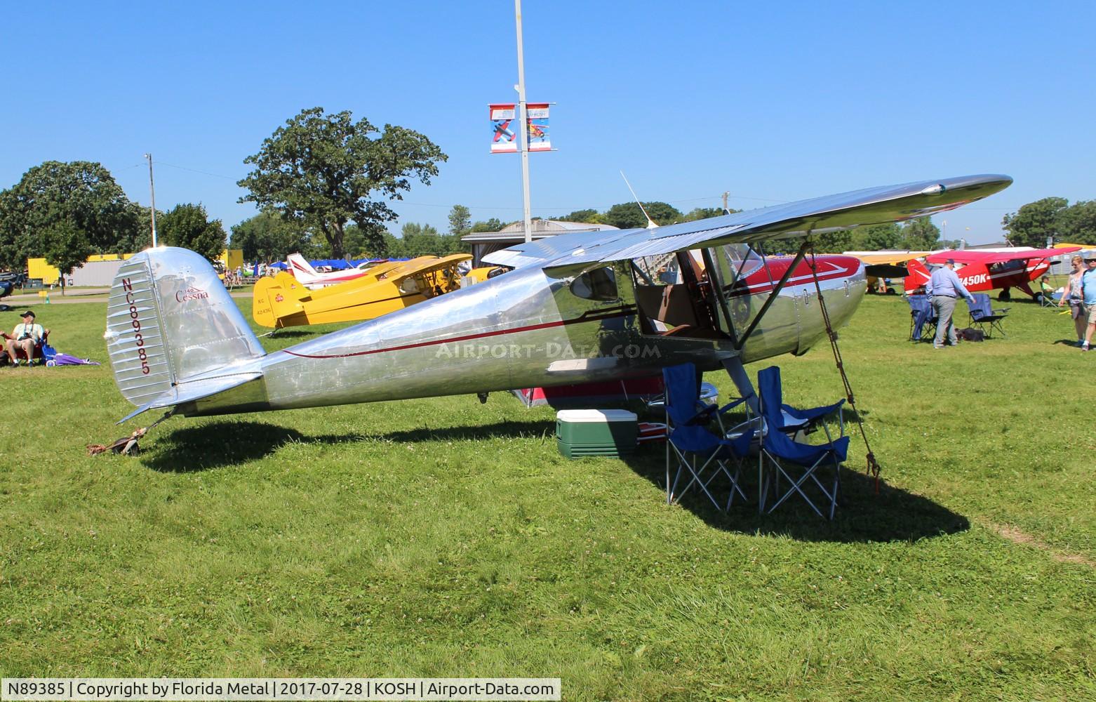 N89385, 1946 Cessna 140 C/N 8417, EAA OSH 2017