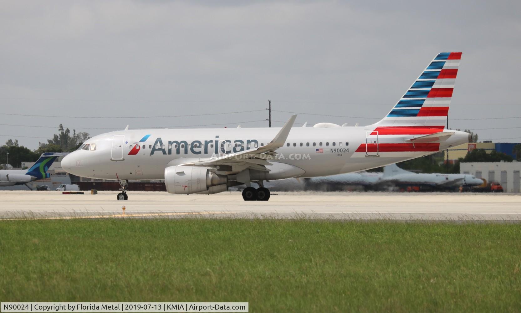 N90024, 2014 Airbus A319-115 C/N 6384, MIA spotting 2019