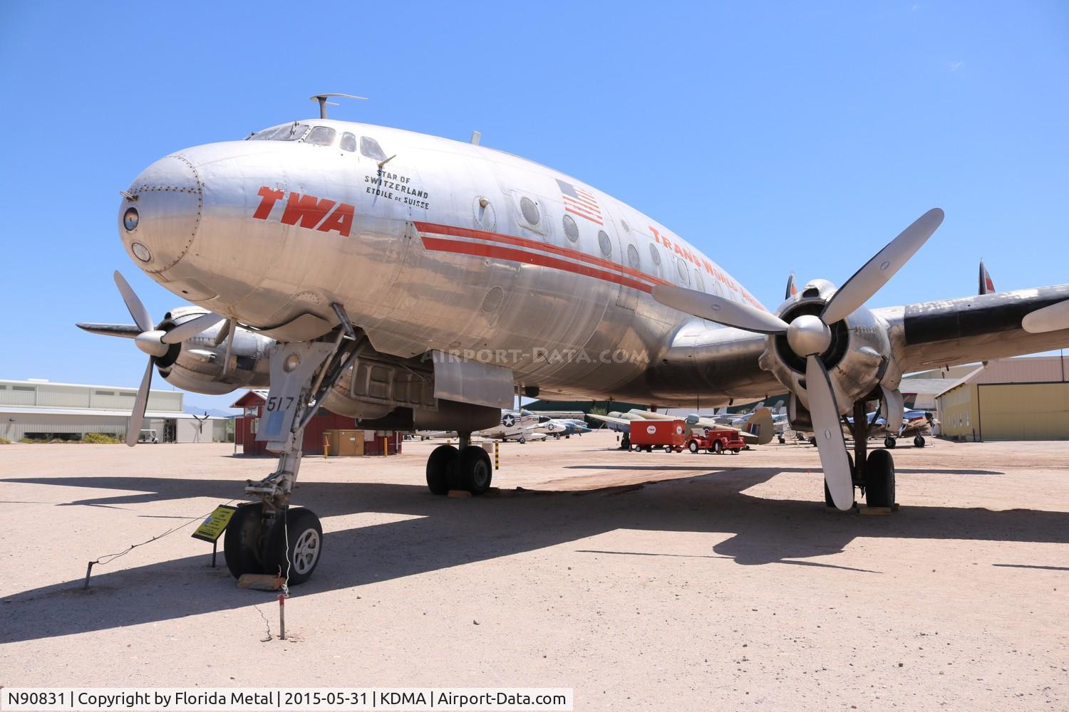 N90831, 1943 Lockheed C-69-1-LO/ l-049 Constellation C/N 049-1970, PIMA Museum 2015 L-049