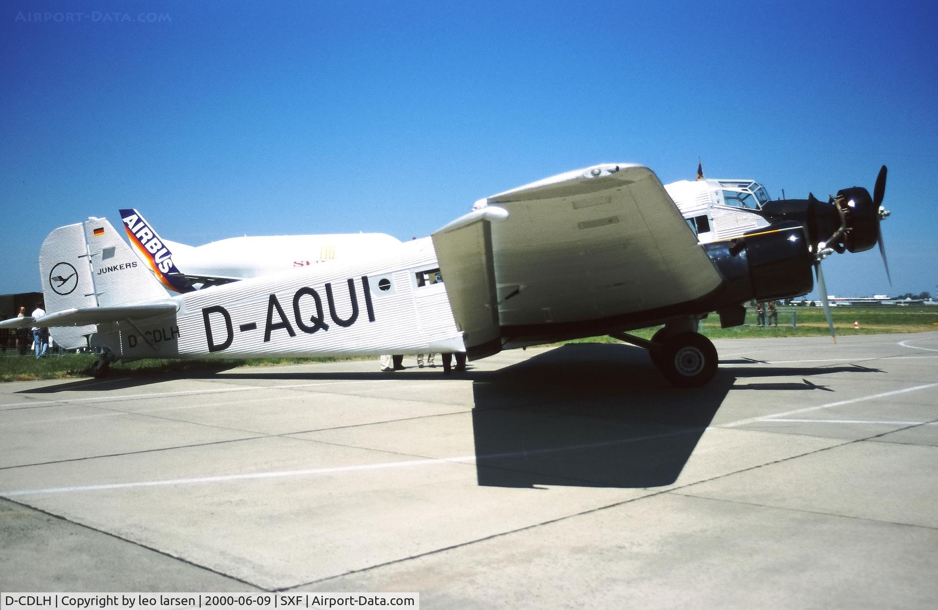 D-CDLH, 1936 Junkers Ju-52/3m C/N 130714, Berlin Air Show 9.6.2000