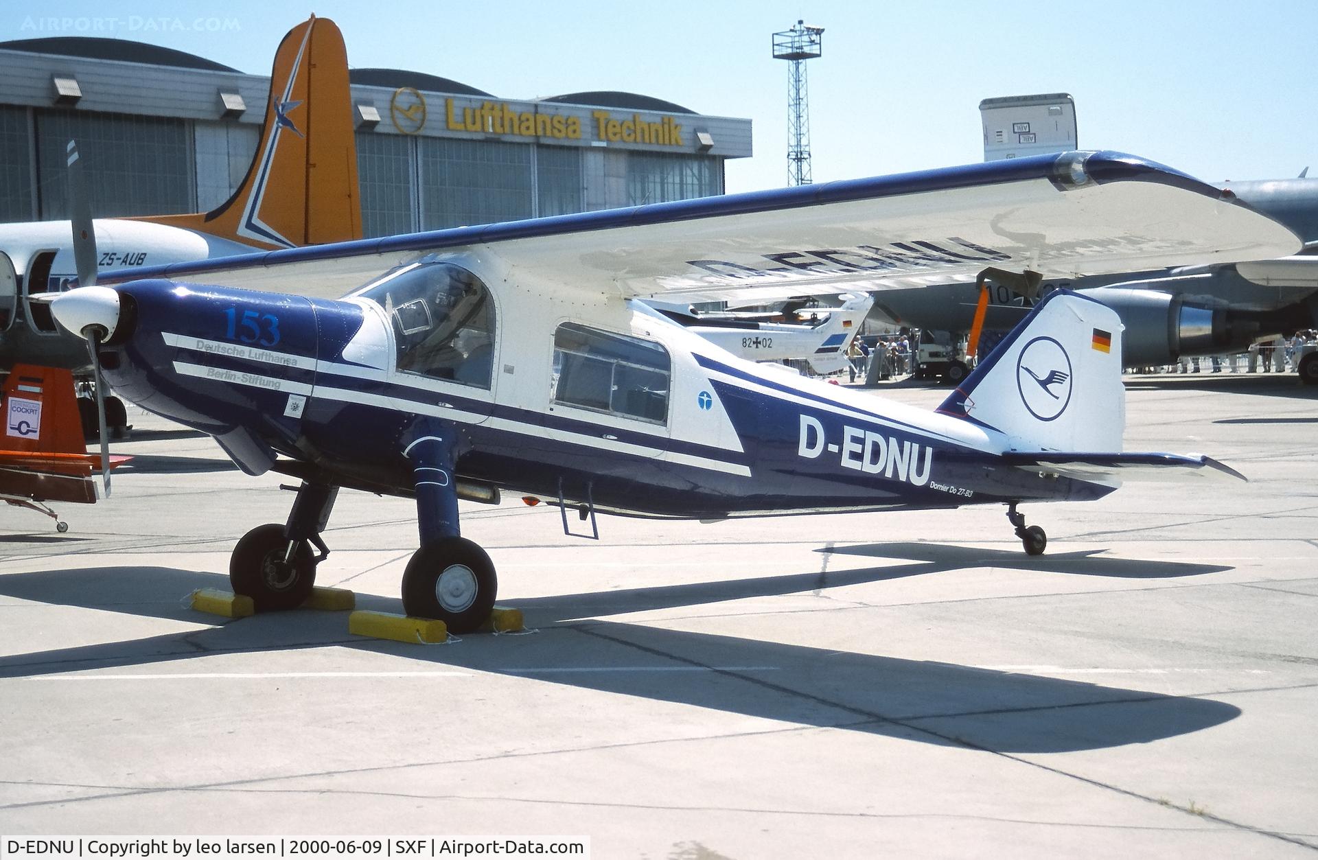 D-EDNU, 1980 Dornier Do-27B-3 C/N 401, Berlin Air Show 9.6.2000