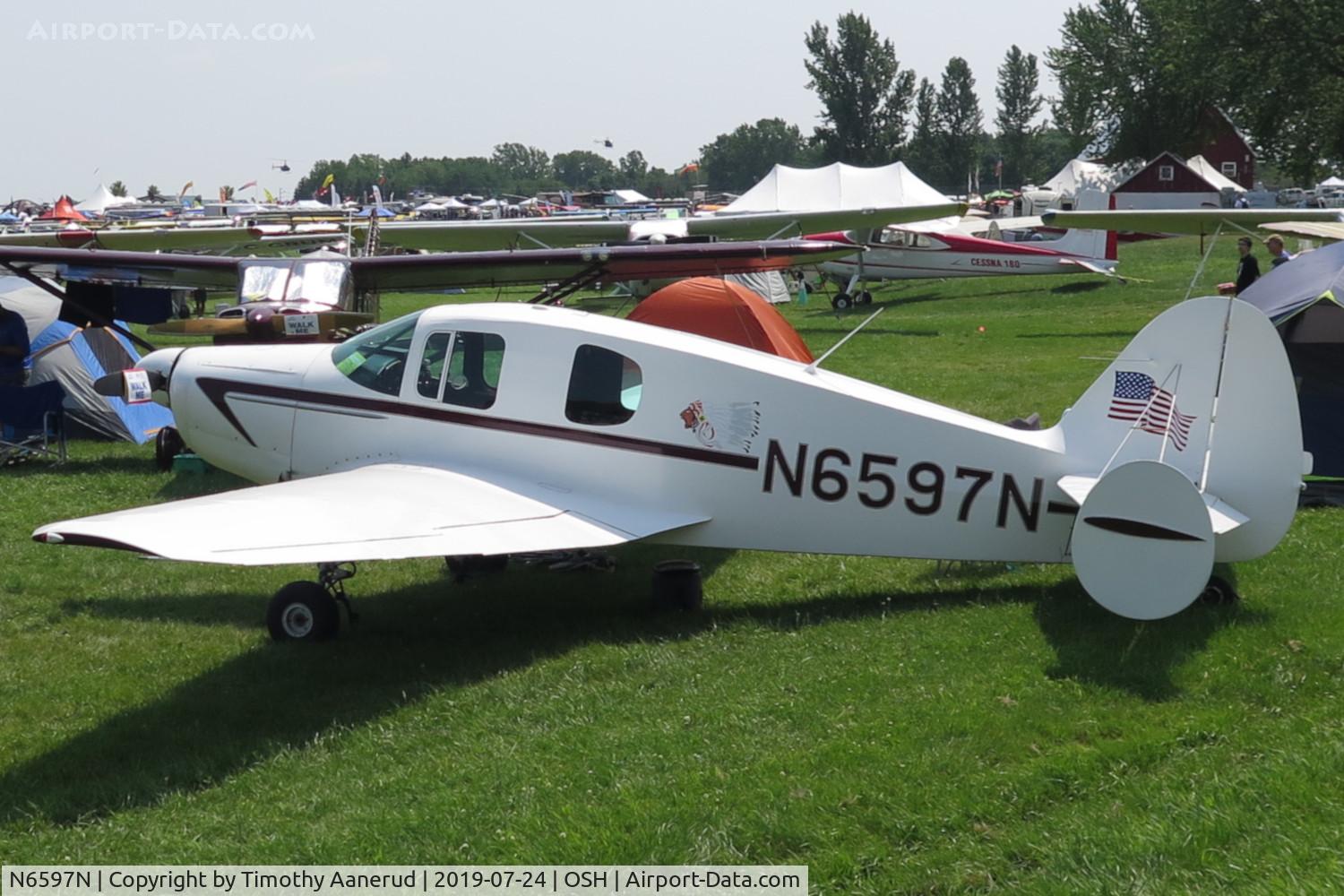 N6597N, 1950 Bellanca 14-19 Cruisair Senior C/N 2050, 1950 Bellanca 14-19, c/n: 2050, AirVenture 2019