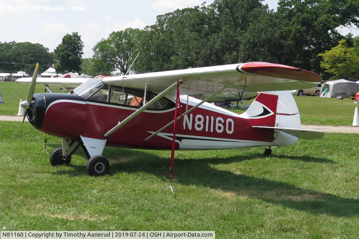 N81160, 1946 McClish Funk B85C C/N 290, 1946 McClish Funk B85C, c/n: 290