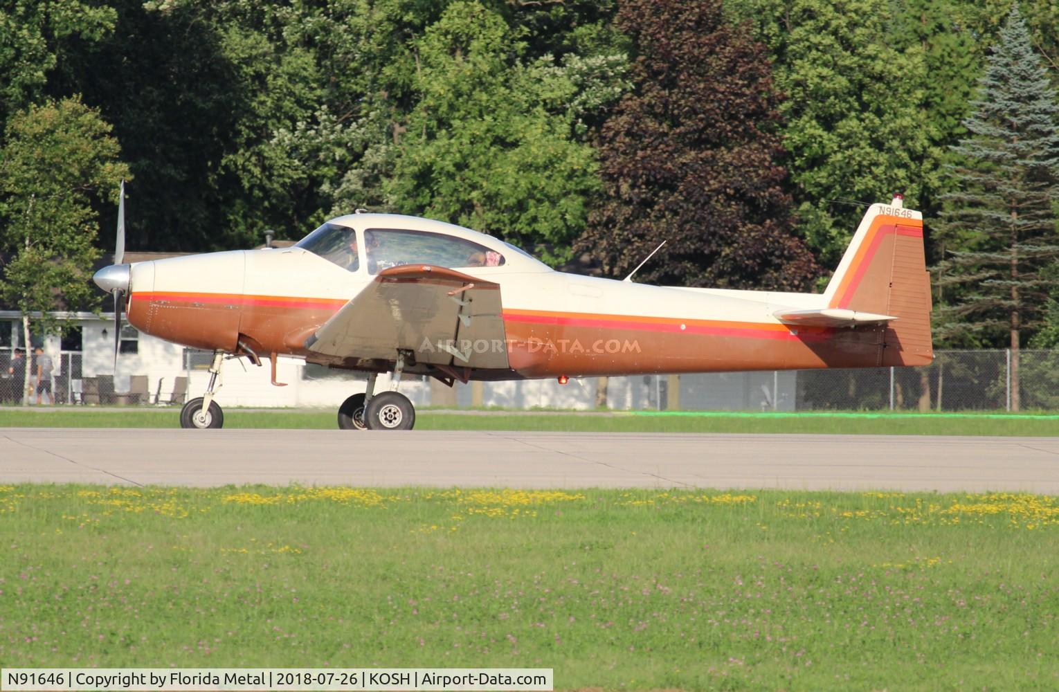 N91646, 1946 North American Navion (NA-145) C/N NAV-4-161, EAA OSH 2018