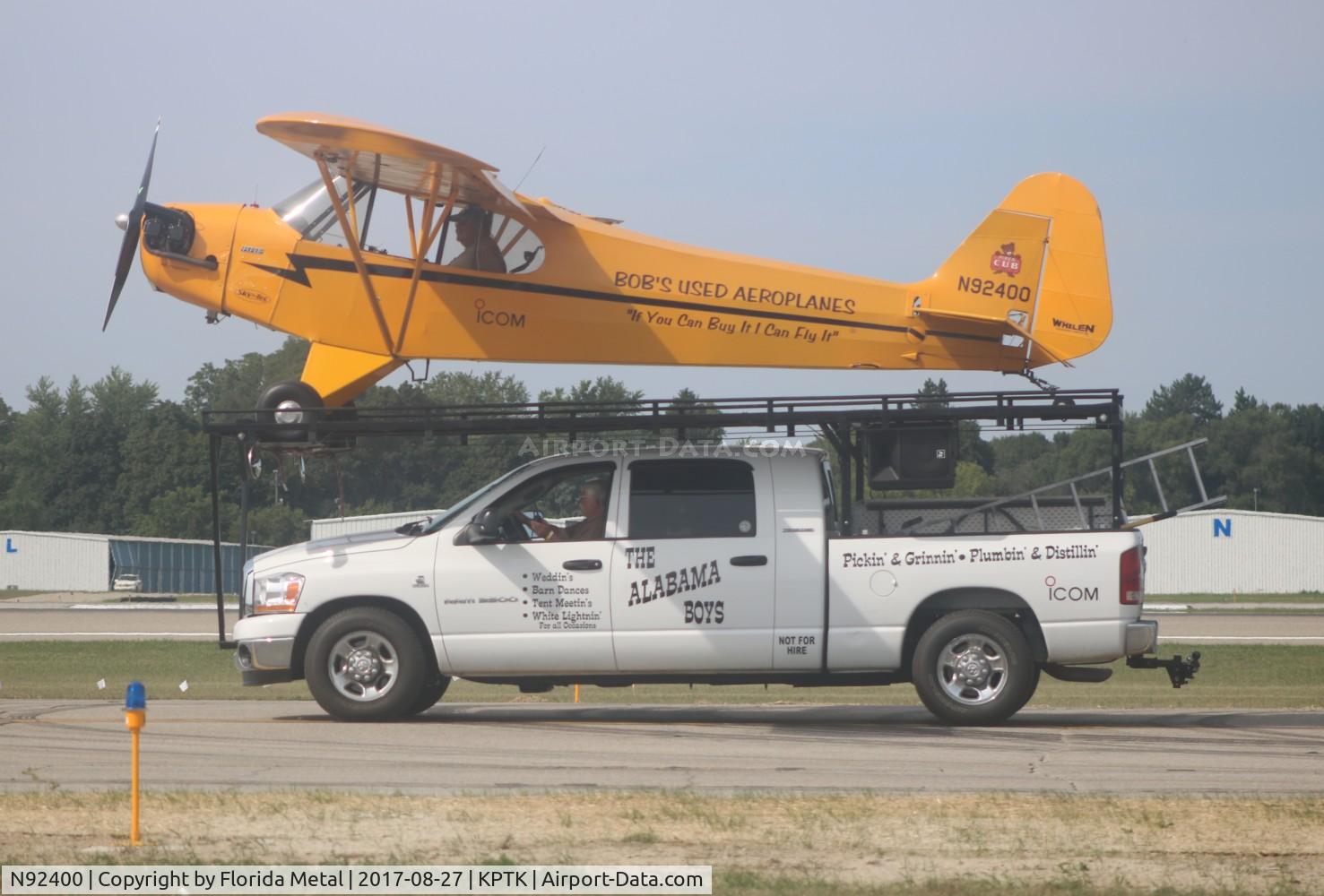 N92400, 1946 Piper J3C-65 Cub Cub C/N 16862, PTK 2017
