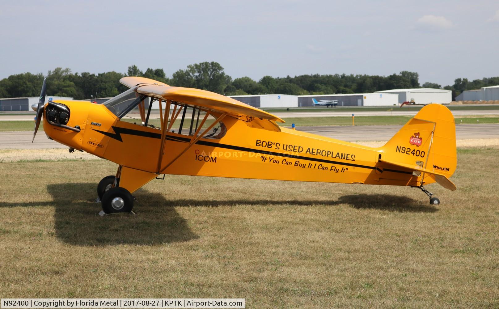 N92400, 1946 Piper J3C-65 Cub Cub C/N 16862, PTK 2017