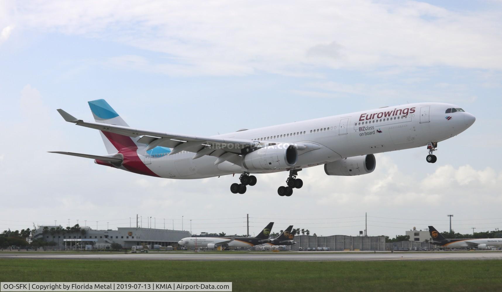 OO-SFK, 2004 Airbus A330-343X C/N 570, MIA spotting 2019