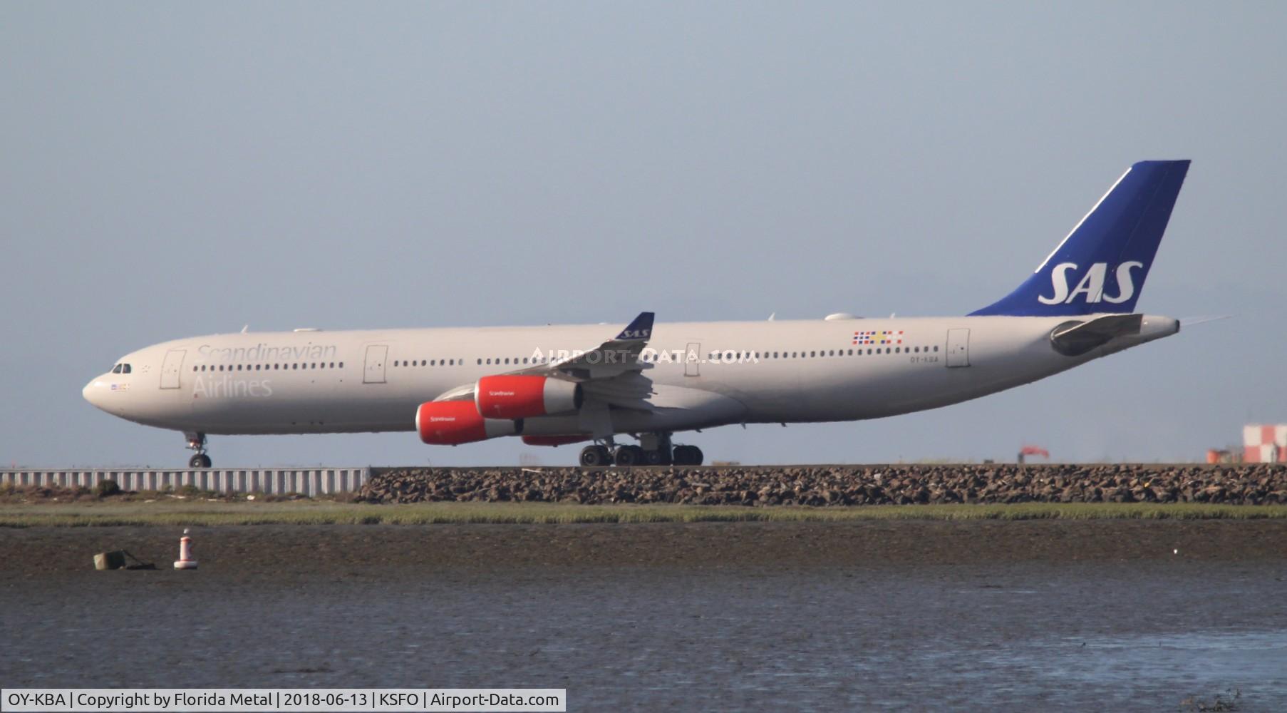 OY-KBA, 2001 Airbus A340-313X C/N 435, SFO spotting 2018