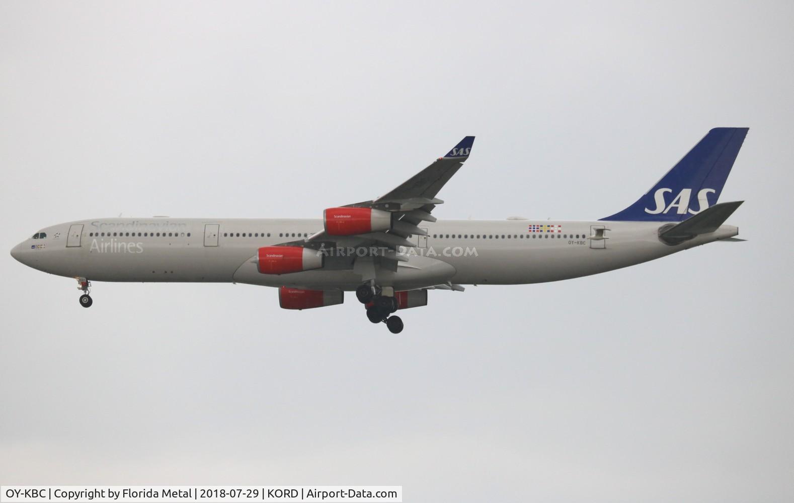 OY-KBC, 2002 Airbus A340-313X C/N 467, ORD spotting 2018