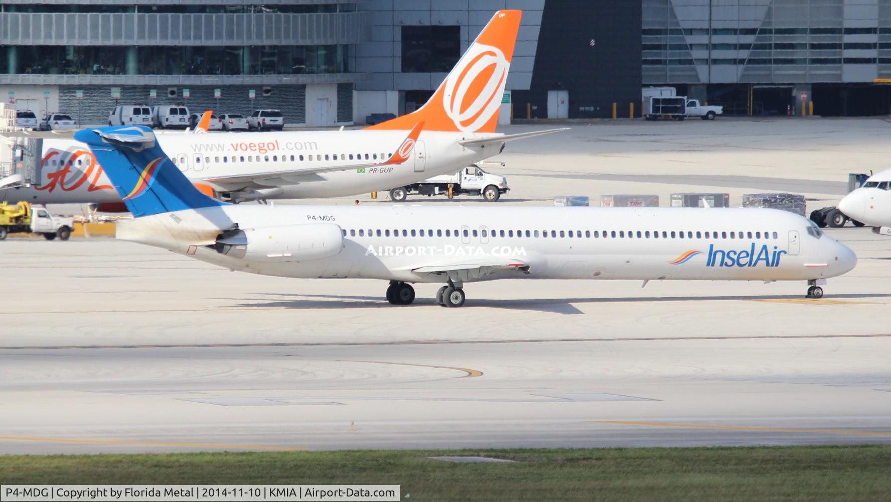 P4-MDG, 1990 McDonnell Douglas MD-83 (DC-9-83) C/N 49935, MIA spotting 2014