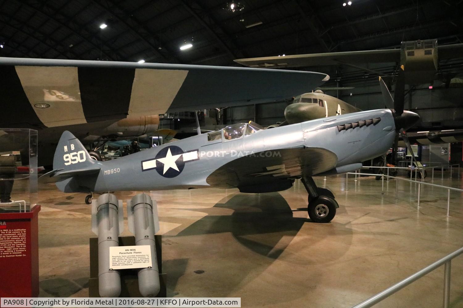 PA908, Supermarine 365 Spitfire PR.XI C/N 6S/417723, USAF Museum 2016