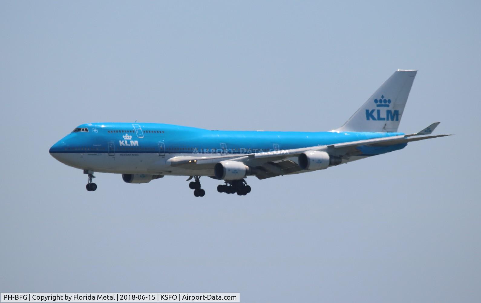 PH-BFG, 1990 Boeing 747-406 C/N 24517, SFO spotting 2018