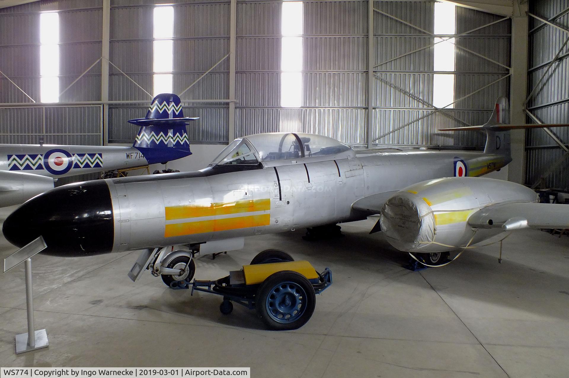 WS774, 1954 Gloster Meteor NF(T).14 C/N Not found WS774, Gloster (Armstrong Whitworth) Meteor NF(T)14 at the Malta Aviation Museum, Ta' Qali