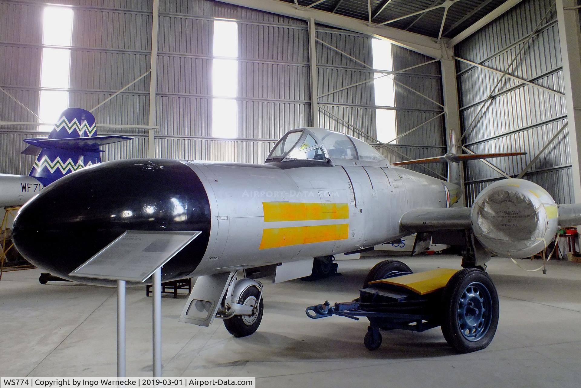 WS774, 1954 Gloster Meteor NF(T).14 C/N Not found WS774, Gloster (Armstrong Whitworth) Meteor NF(T)14 at the Malta Aviation Museum, Ta' Qali