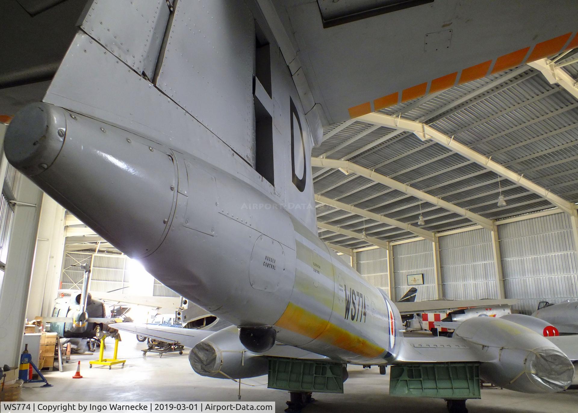WS774, 1954 Gloster Meteor NF(T).14 C/N Not found WS774, Gloster (Armstrong Whitworth) Meteor NF(T)14 at the Malta Aviation Museum, Ta' Qali