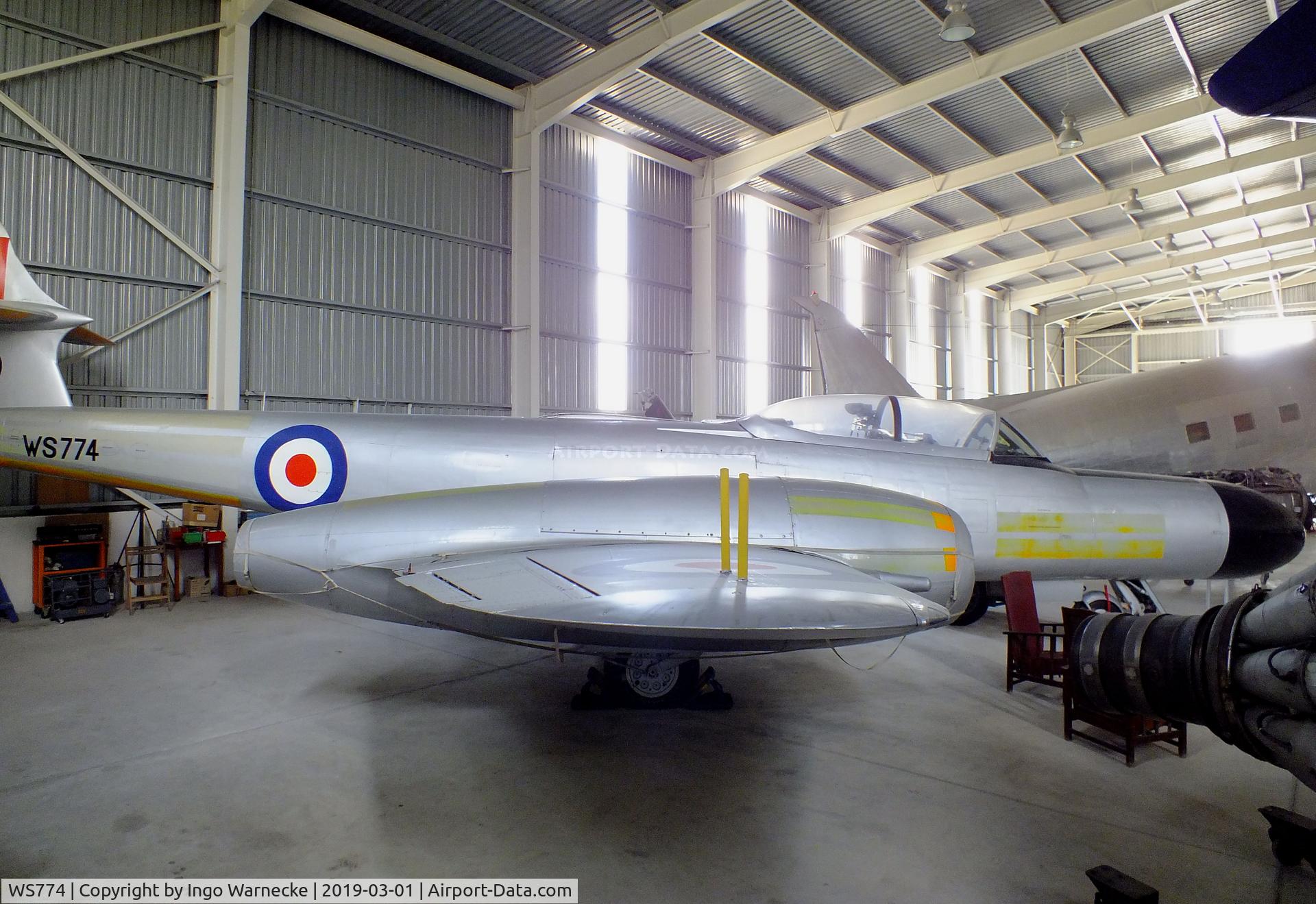 WS774, 1954 Gloster Meteor NF(T).14 C/N Not found WS774, Gloster (Armstrong Whitworth) Meteor NF(T)14 at the Malta Aviation Museum, Ta' Qali