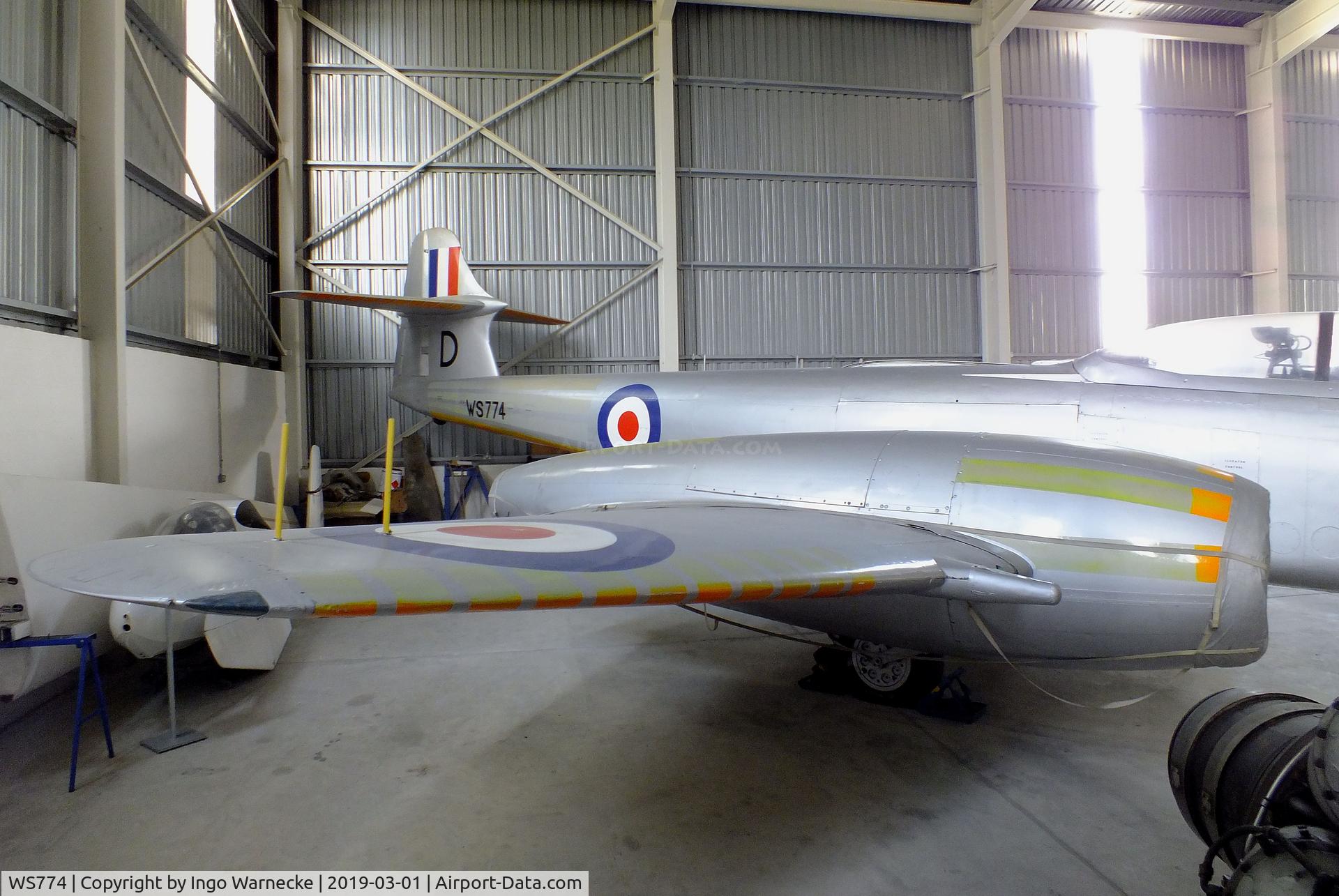 WS774, 1954 Gloster Meteor NF(T).14 C/N Not found WS774, Gloster (Armstrong Whitworth) Meteor NF(T)14 at the Malta Aviation Museum, Ta' Qali