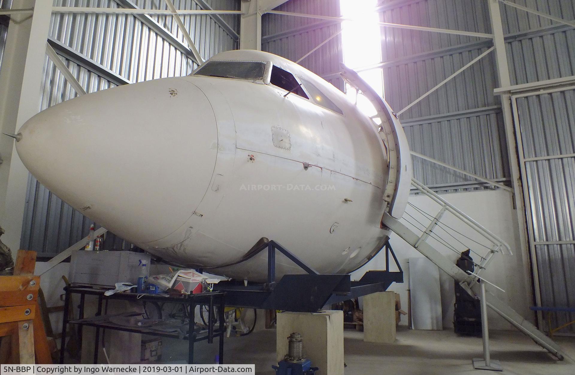 5N-BBP, 1969 BAC 111-518FG One-Eleven C/N BAC.202, BAC 1-11-518FG (cockpit section only) at the Malta Aviation Museum, Ta' Qali