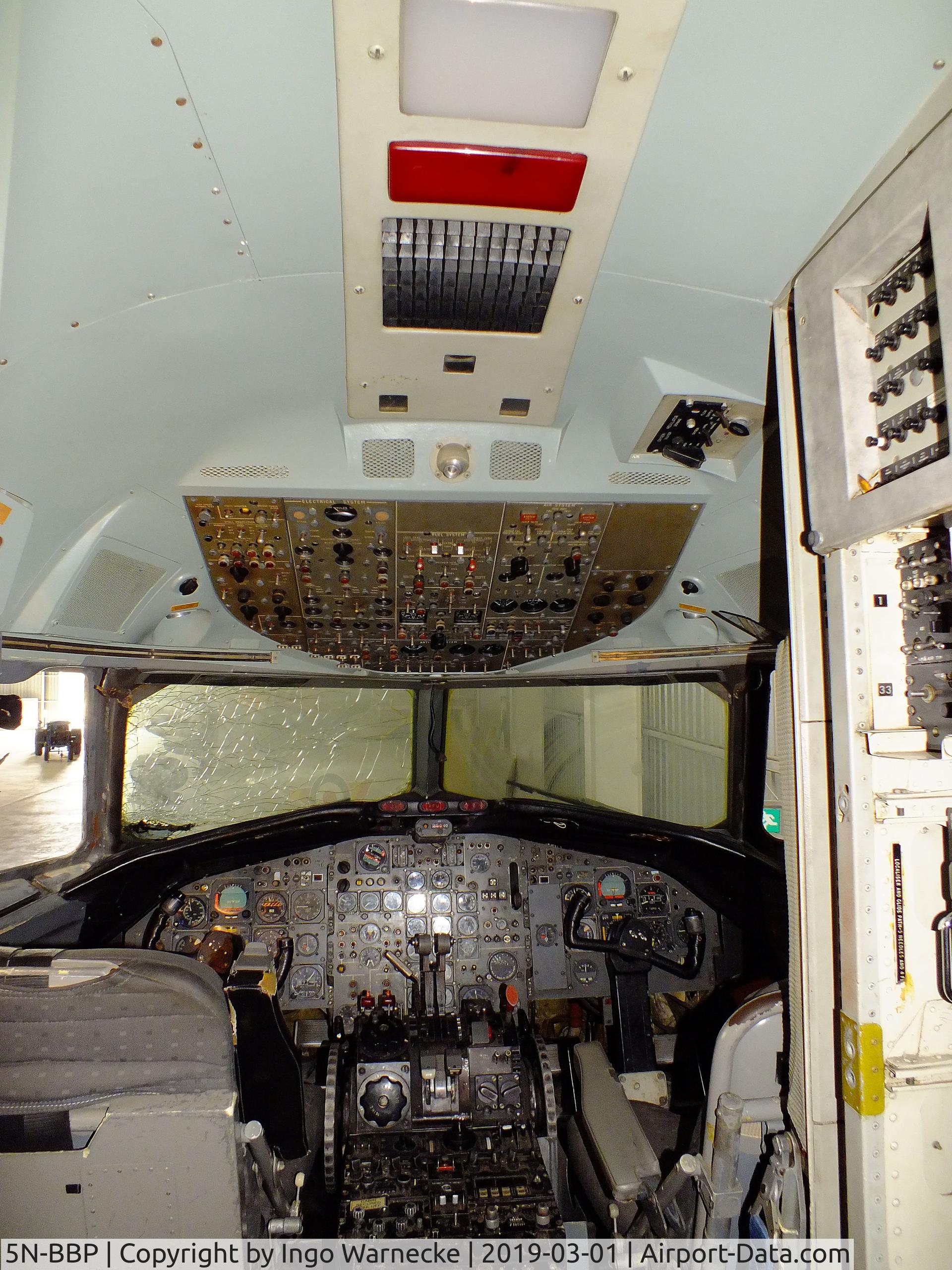 5N-BBP, 1969 BAC 111-518FG One-Eleven C/N BAC.202, BAC 1-11-518FG (cockpit section only) at the Malta Aviation Museum, Ta' Qali  #c
