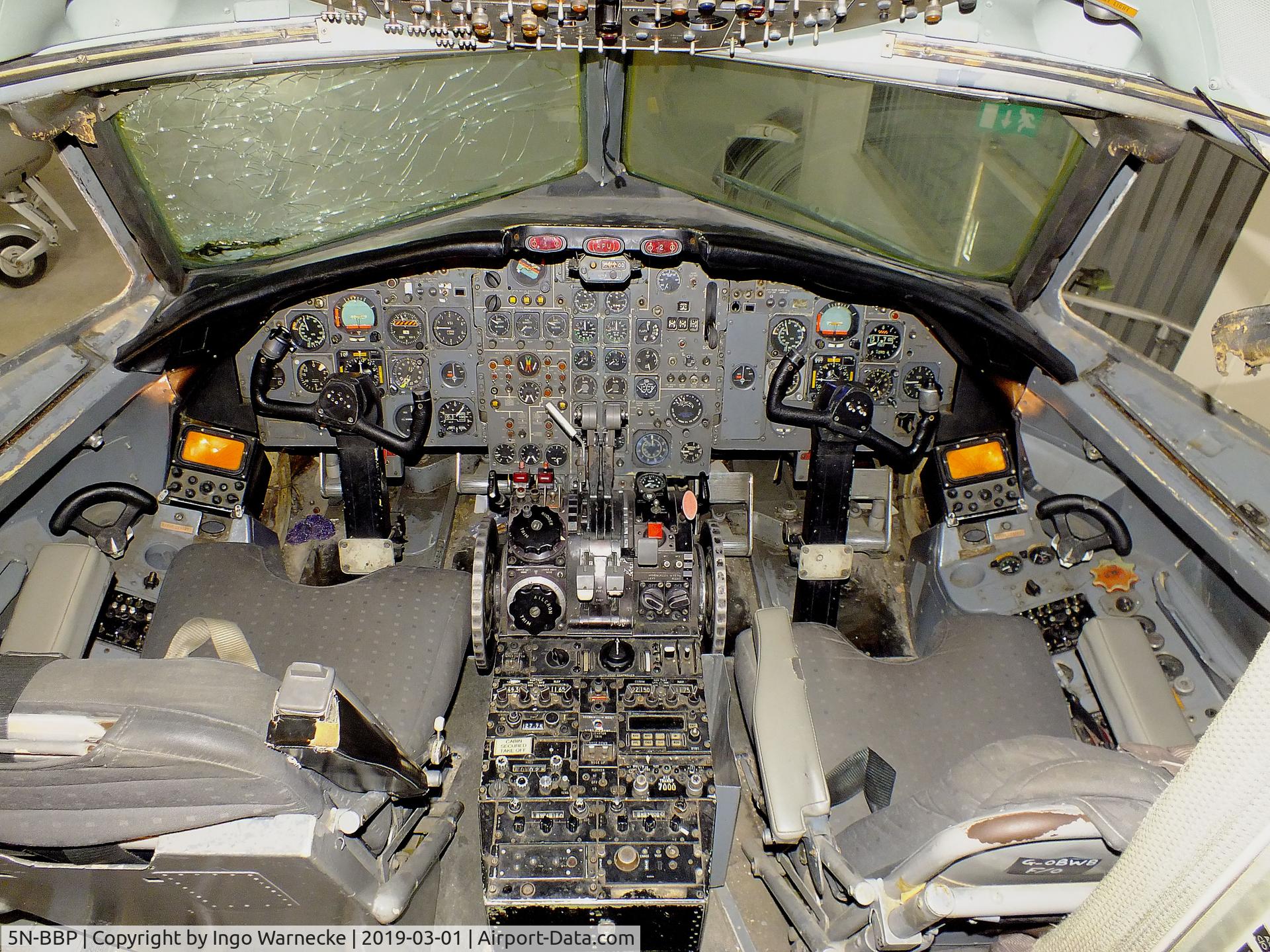 5N-BBP, 1969 BAC 111-518FG One-Eleven C/N BAC.202, BAC 1-11-518FG (cockpit section only) at the Malta Aviation Museum, Ta' Qali  #c