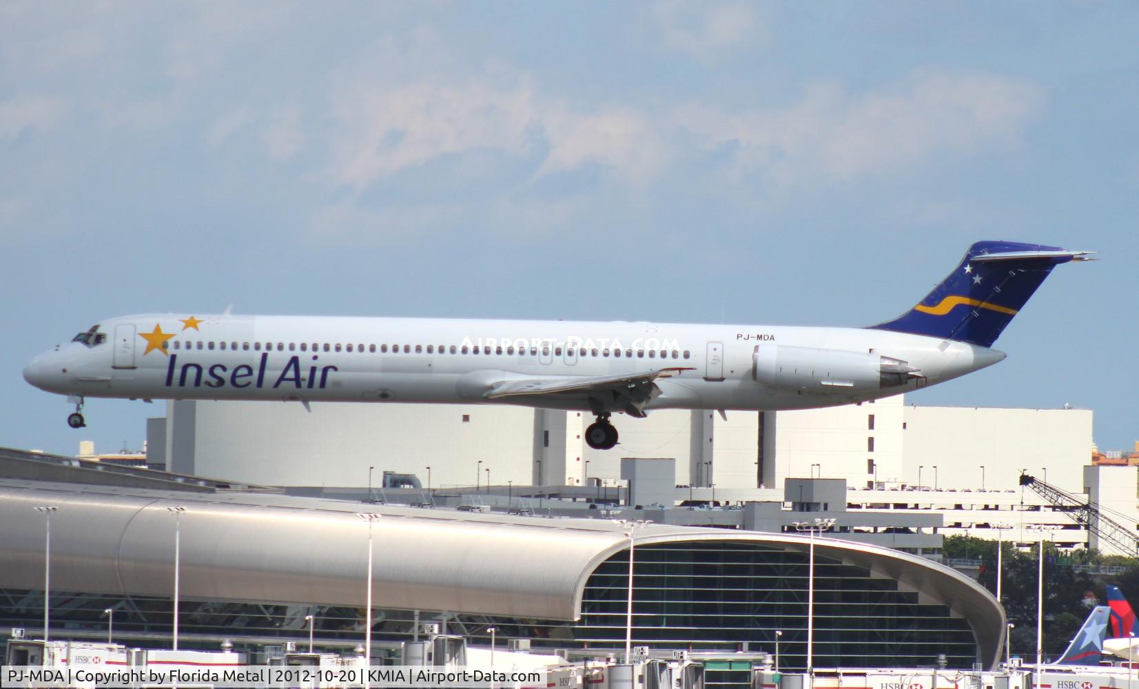 PJ-MDA, 1987 McDonnell Douglas MD-83 (DC-9-83) C/N 49449, MIA spotting 2012