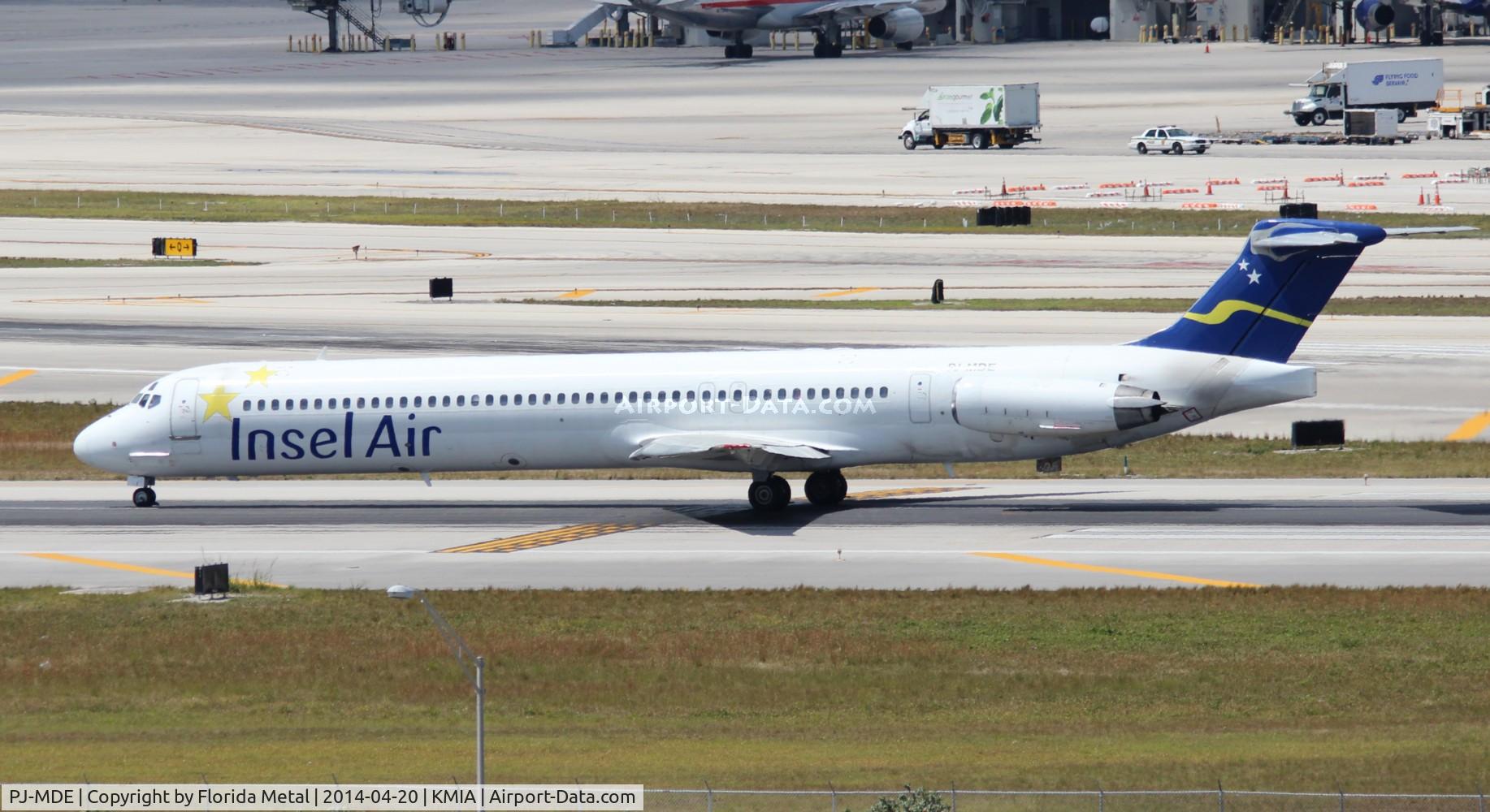 PJ-MDE, 1990 McDonnell Douglas MD-82 (DC-9-82) C/N 49971, MIA spotting 2014