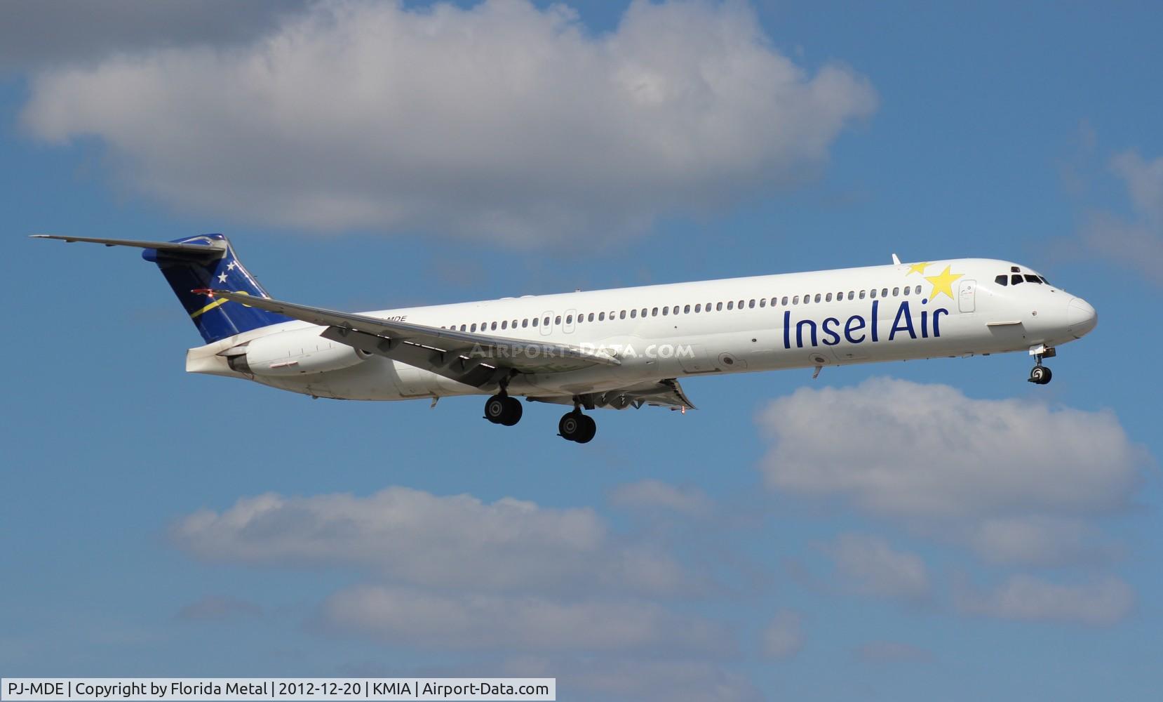 PJ-MDE, 1990 McDonnell Douglas MD-82 (DC-9-82) C/N 49971, MIA spotting 2012
