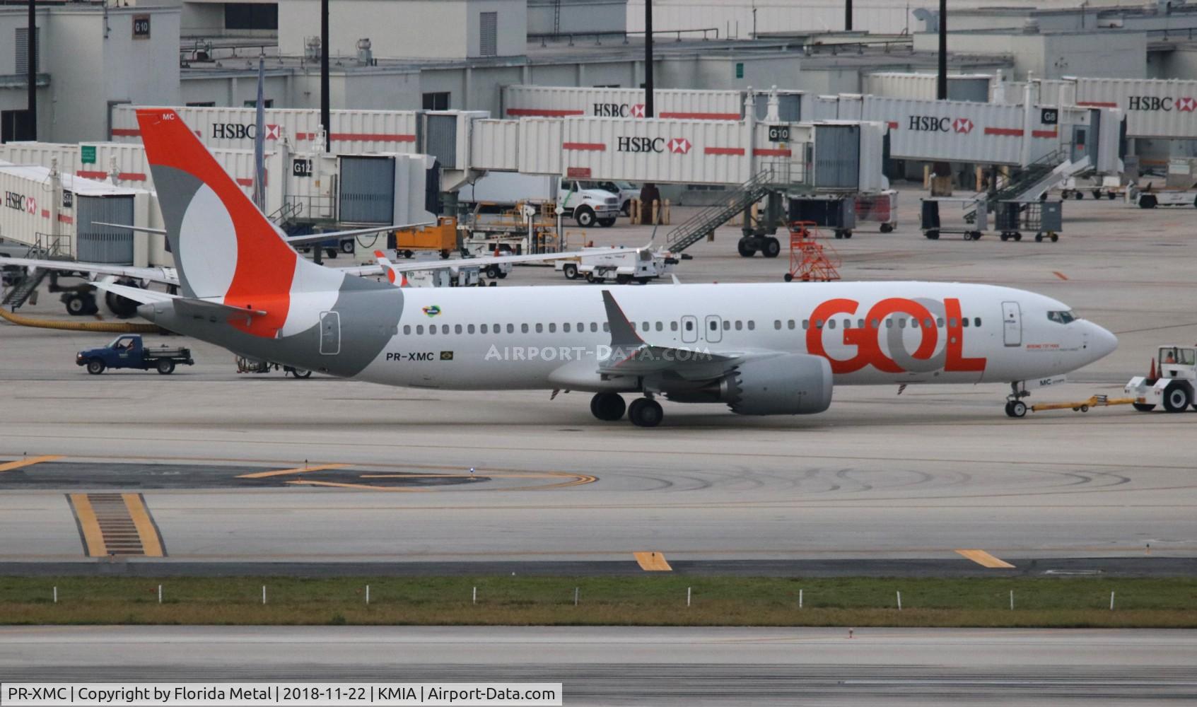 PR-XMC, 2018 Boeing 737-8 MAX C/N 43989, MIA spotting 2018