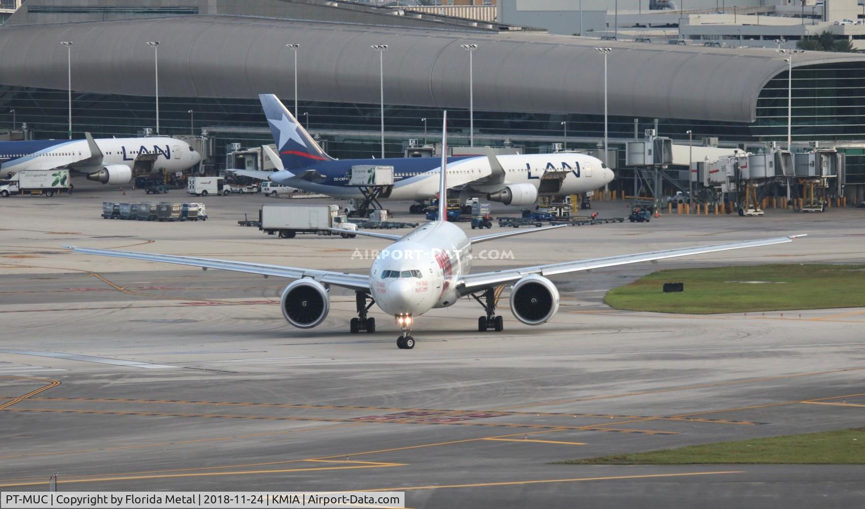 PT-MUC, 2008 Boeing 777-32W/ER C/N 37666, MIA spotting 2018
