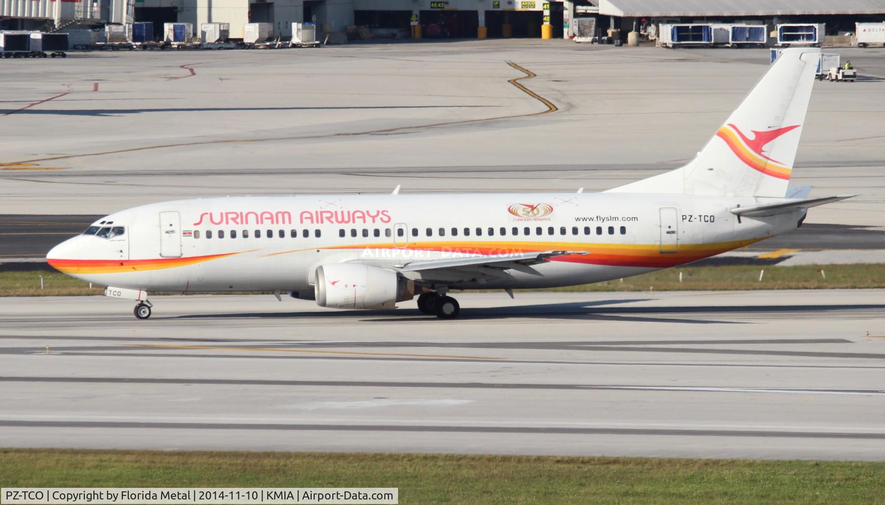 PZ-TCO, 1997 Boeing 737-36N C/N 28669, MIA spotting 2014