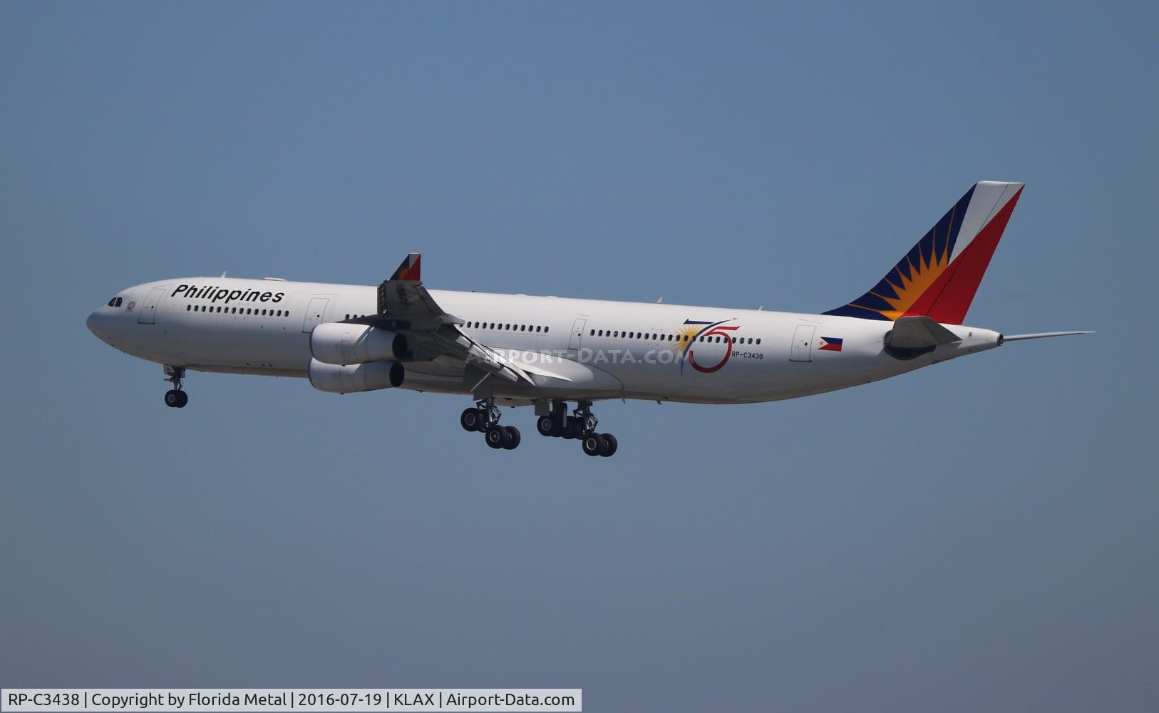 RP-C3438, 2001 Airbus A340-313X C/N 387, LAX spotting 2016