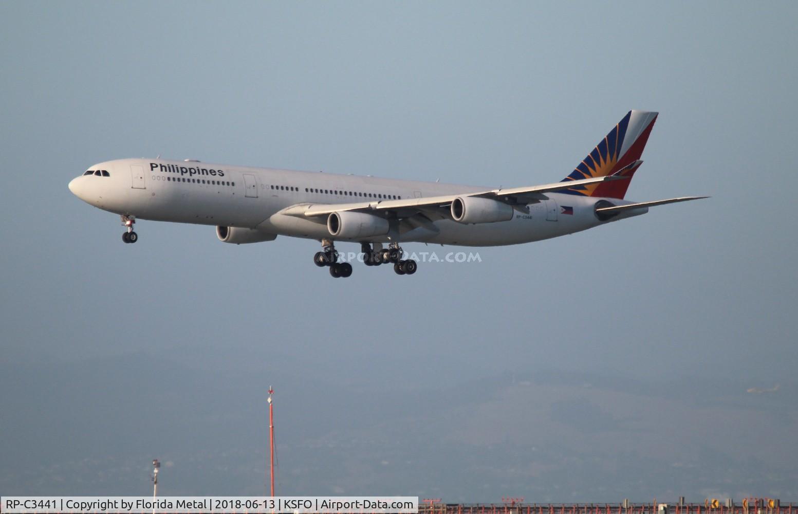 RP-C3441, 2002 Airbus A340-313X C/N 474, SFO spotting 2018