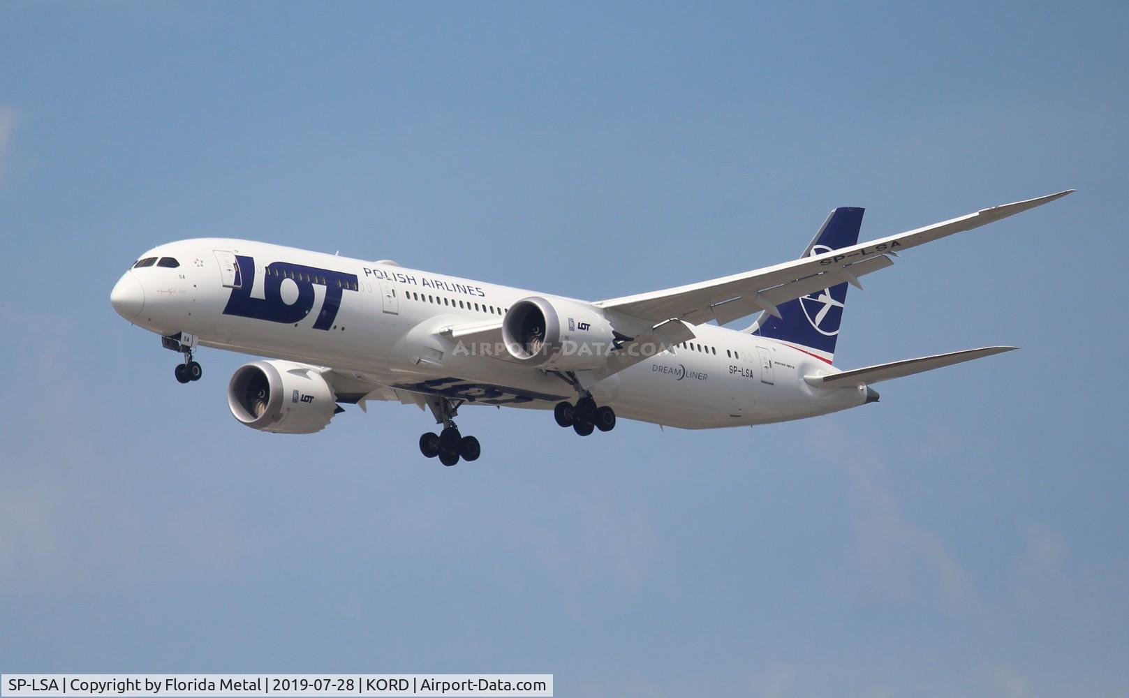 SP-LSA, 2018 Boeing 787-9 Dreamliner C/N 38083, ORD spotting 2019