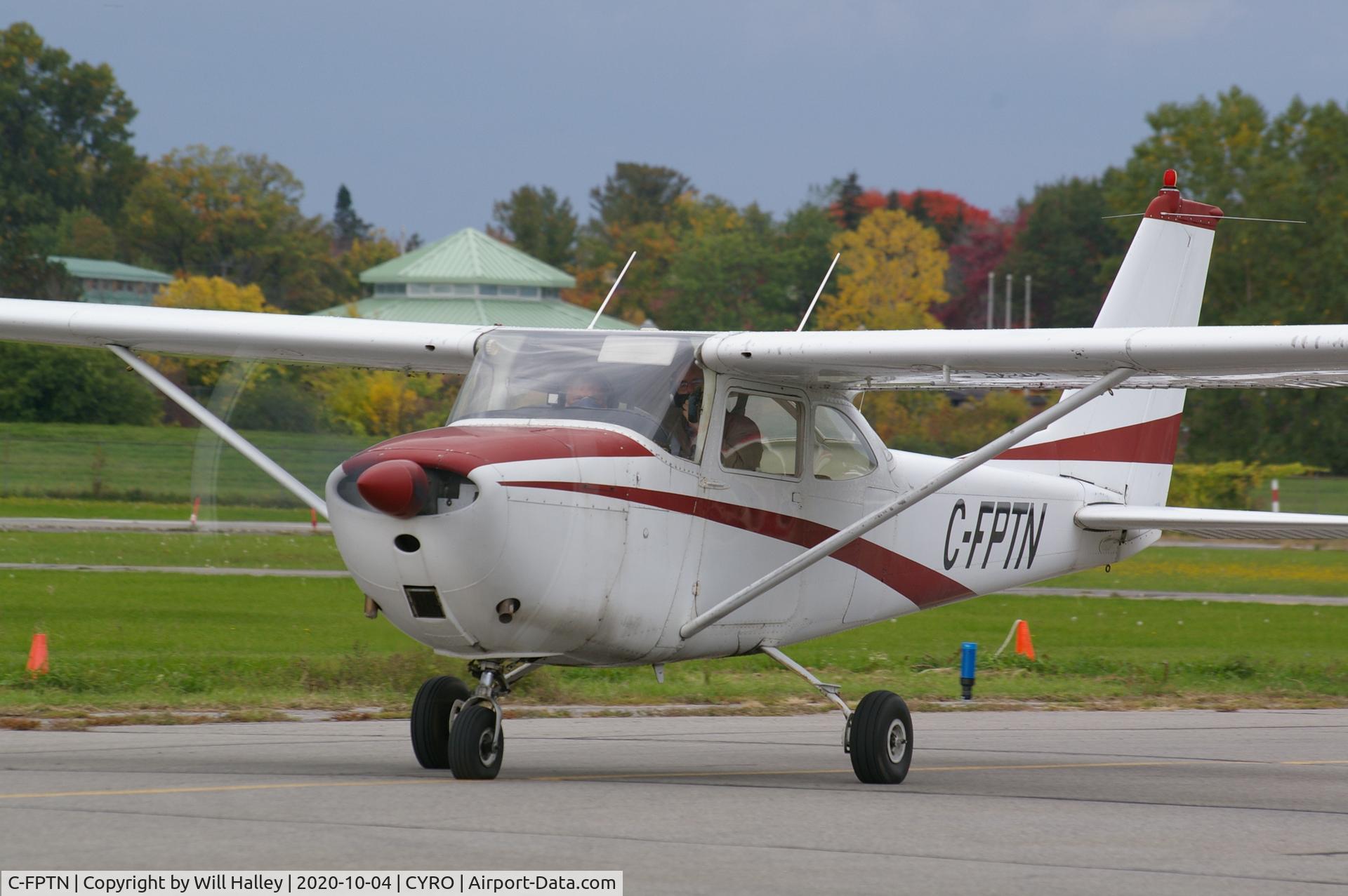 C-FPTN, 1964 Cessna 172E C/N 17251235, C-FPTN taxiing at Rockcliffe after a short flight around Ottawa