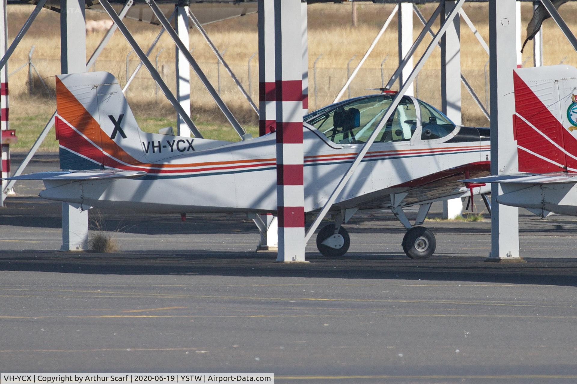 VH-YCX, 1978 Pacific Aerospace CT/4B Airtrainer C/N 078, Tamworth NSW June 2020