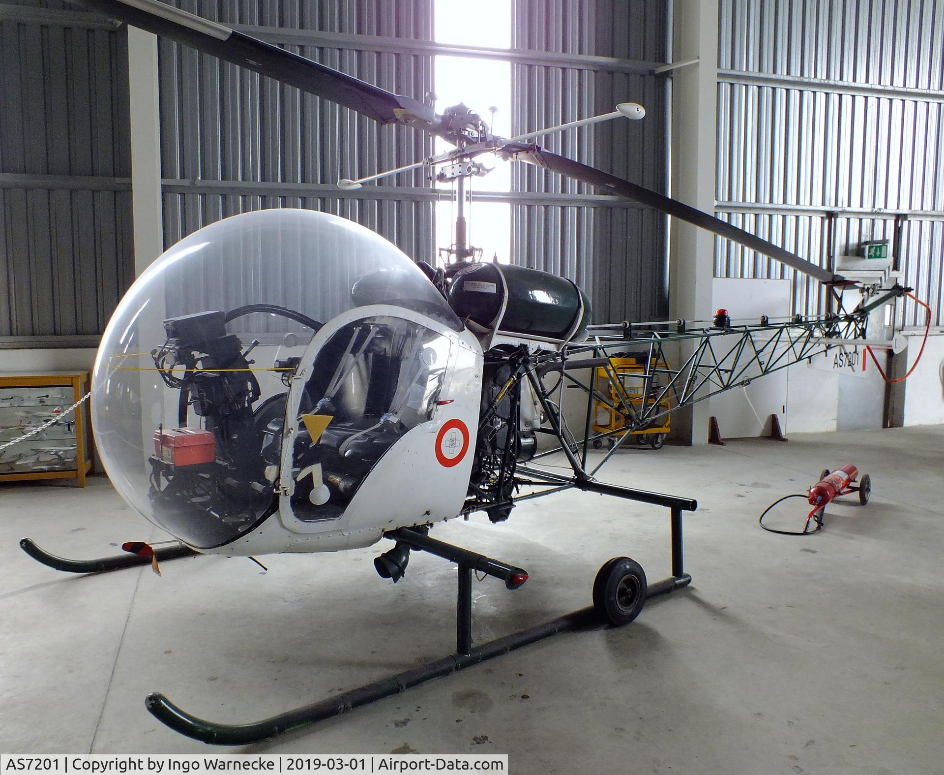 AS7201, Agusta AB-47G-2 C/N 225, Agusta (Bell) AB-47G-2 at the Malta Aviation Museum, Ta' Qali